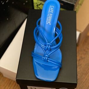 Cape Robbin Women's Electric Blue Knot Heels